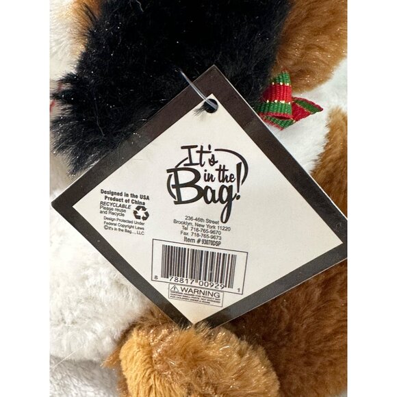 It's in the Bag Plush Puppy Dog Saint Bernard Hound With Tags Stocking Christmas - Picture 6 of 13